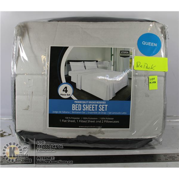 4PCS BED SHEET SET