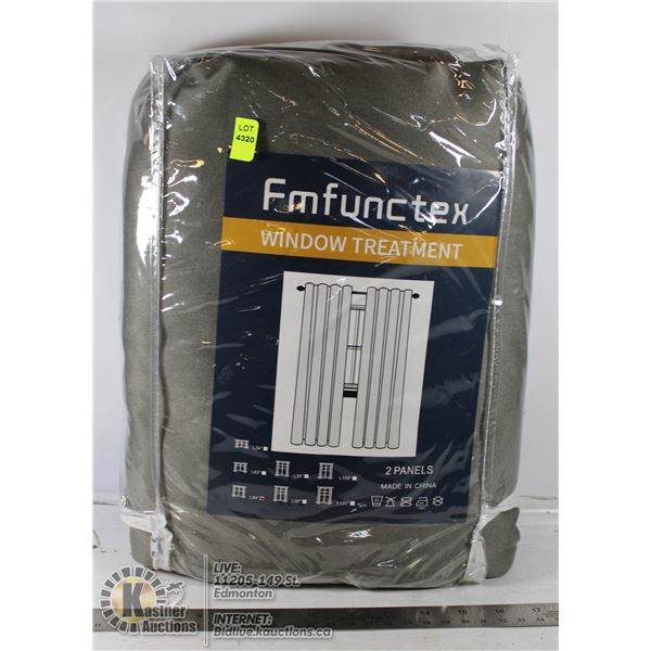 TWO CURTAIN PANELS 84" LENGTH