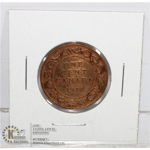 1918 GEORGE V CANADA LARGE CENT