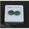 Image 1 : #73-GREEN EMERALD GEMSTONES OVAL 5.5CT
