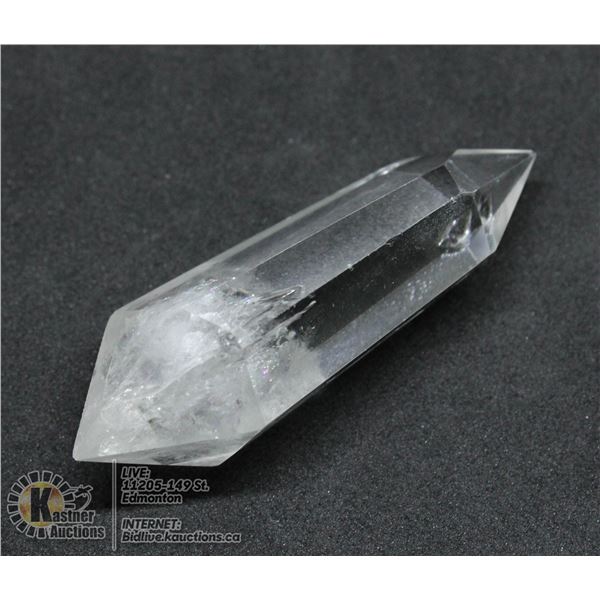 #300-CLEAR QUARTZ 2 POINT 13.0 X 49.3MM/28.79G