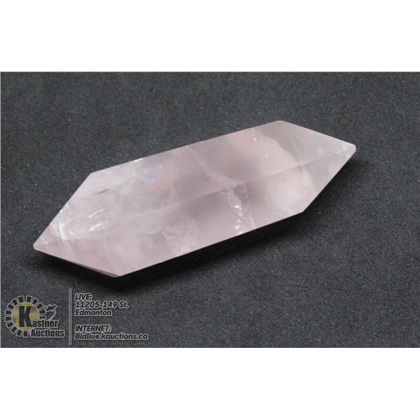 #309-NATURAL PINK ROSE QUARTZ 2 POINT