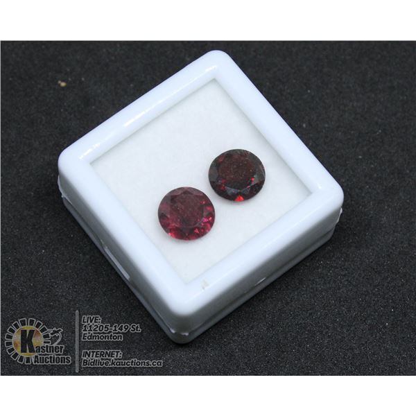 #103-DARK RED GARNET GEMSTONES ROUND 5.0CT