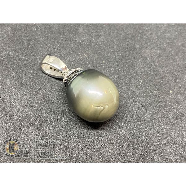 BZ419-155 SILVER GENUINE TAHITION PEARL 12-33MM AN