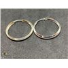 Image 1 : BZ419-156 SILVER MEDIUM SIZE HOOP EARRINGS