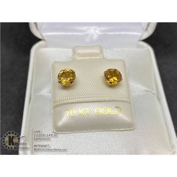 BZ419-160 10K  CITRINE EARRINGS