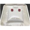 Image 1 : BZ419-162 14K  RUBY  EARRINGS