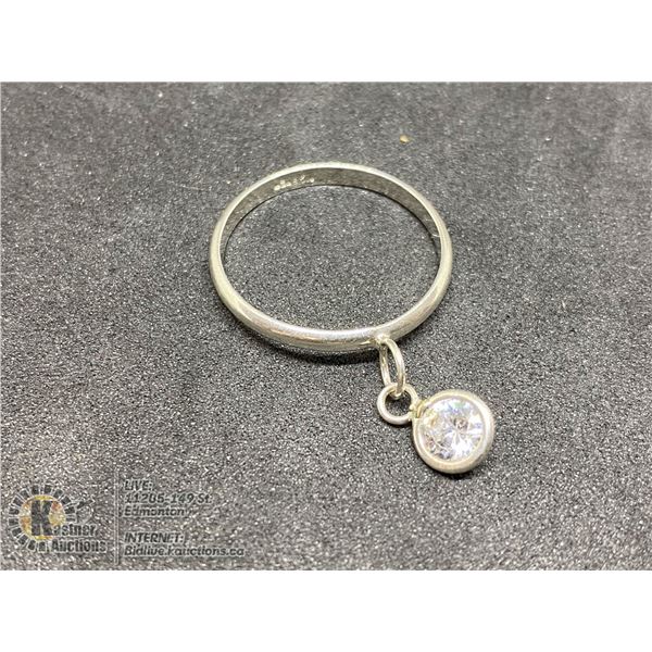BZ419-163 SILVER CZ RING