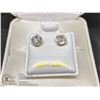 Image 1 : BZ419-167 10K  WHITE ZIRCON EARRINGS