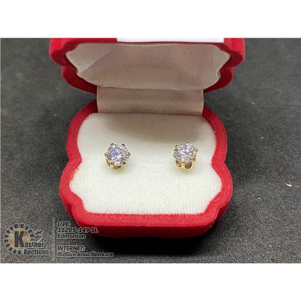 BZ419-171 10K  CZ EARRINGS