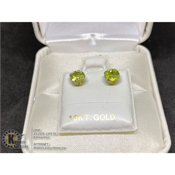 BZ419-173 10K  PERIDOT EARRINGS