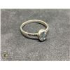 Image 1 : BZ419-181 SILVER BLUE TOPAZ RING