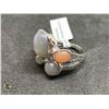 Image 1 : BZ419-182 SILVER MOONSTONE RING
