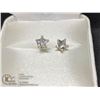 Image 1 : BZ419-185 14K  STAR CZ EARRINGS