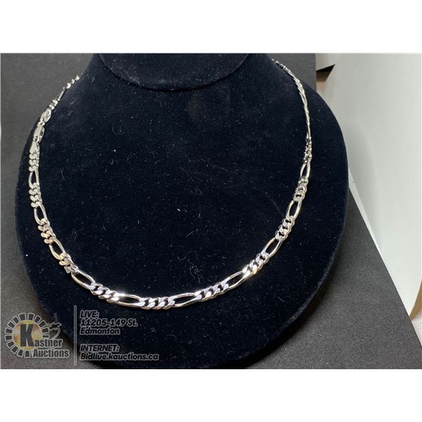 BZ419-187 SILVER 22.8G 18" NECKLACE