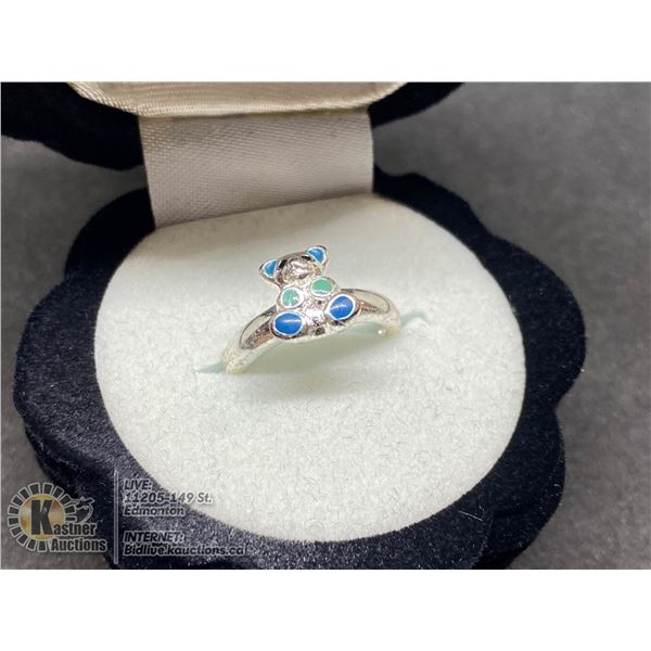 BZ419-189 SILVER TANZANITE RING