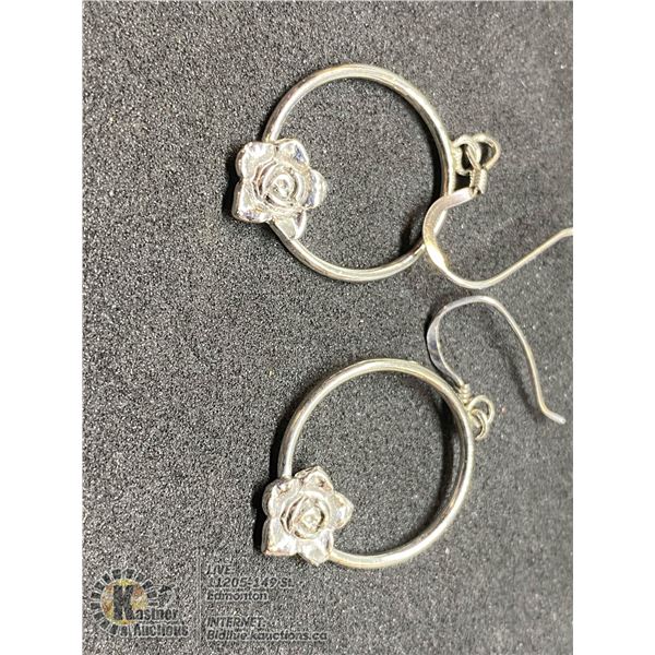 BZ419-191 SILVER EARRINGS