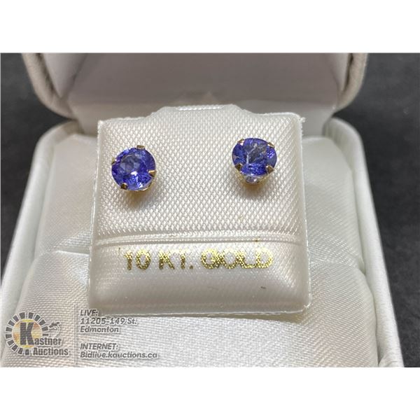 BZ419-193 10K  TANZANITE EARRINGS