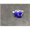 Image 1 : BZ419-196 SILVER LAPIS RING