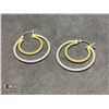 Image 1 : BZ419-200 SILVER HOOP EARRINGS