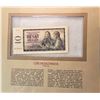 Image 1 : 3) CZECHOSLOVAKIA 10 HALERU BANKNOTE, FRAMED