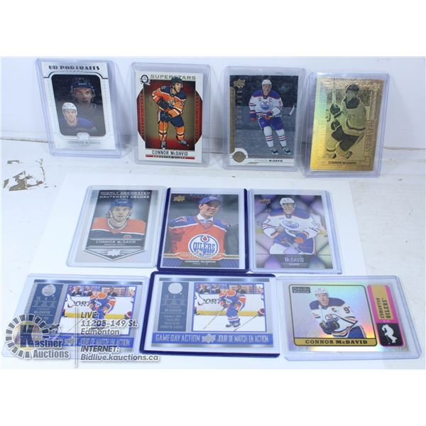 TEN CONNOR MCDAVID HOCKEY CARDS