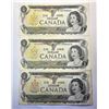 Image 2 : 14)  LOT OF 3 CANADIAN $1.00 BANKNOTES