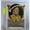 Image 1 : UNFRAMED HENRY VIII ART PRINT WITH COLLECTOR STAMP