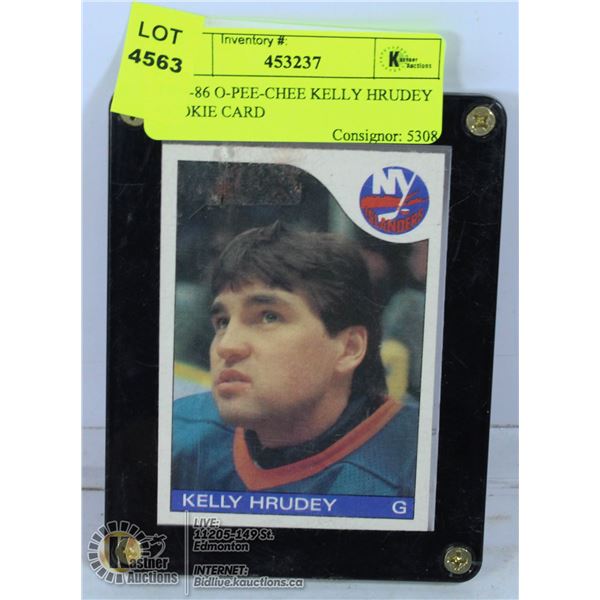 1985-86 O-PEE-CHEE KELLY HRUDEY ROOKIE CARD