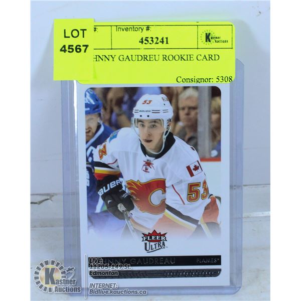 JOHNNY GAUDREU ROOKIE CARD