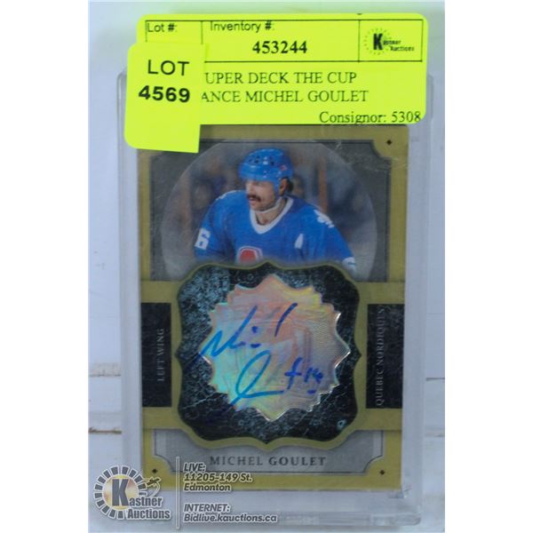 2013-14 UPER DECK THE CUP BRILLIANCE MICHEL GOULET