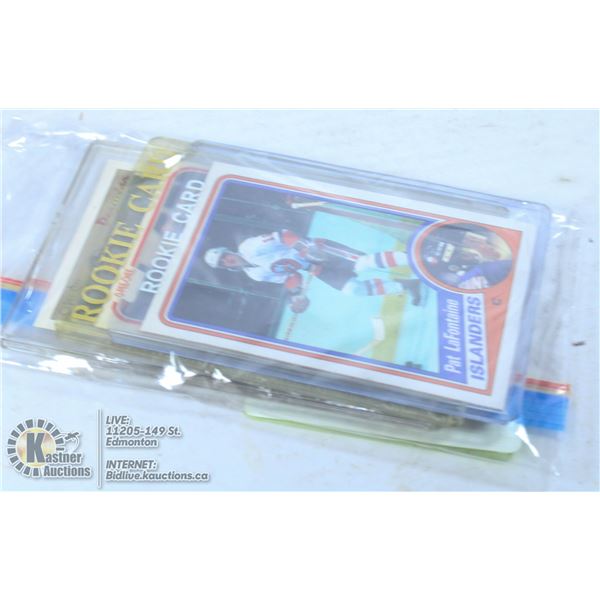 LOT OF 3 ROOKIE CARDS INCLUDES PAT LAFONTAINE