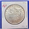Image 1 : 4)  US 1889 MORGAN SILVER DOLLAR, 90% SILVER
