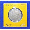Image 2 : 2)  BRAZIL 1883 100 REIS COIN