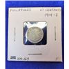 Image 2 : 1)  PHILLIPINES 1914-S 10 CENTAVOS COIN
