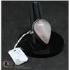Image 1 : #268-NATURAL PINK ROSE QUARTZ RING SIZE 7.5