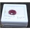 Image 1 : #90-RED BERYLE GEMSTONES 13.9X11.7MM/ 8.0CT