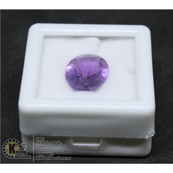 #118-PURPLE AMETHYST GEMSTONE OVAL 3.7CT
