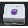Image 1 : #118-PURPLE AMETHYST GEMSTONE OVAL 3.7CT