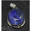 Image 1 : #173-  NATURAL LAPIZ PENDANT