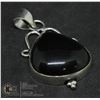 Image 1 : #160- NATURAL BLACK OBSIDIAN PENDANT