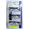 Image 1 : FOSTER GRANT READING GLASSES 3 PACK +2.50
