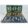 Image 1 : 1968 - 1970 ALBERTA LICENSE PLATES.