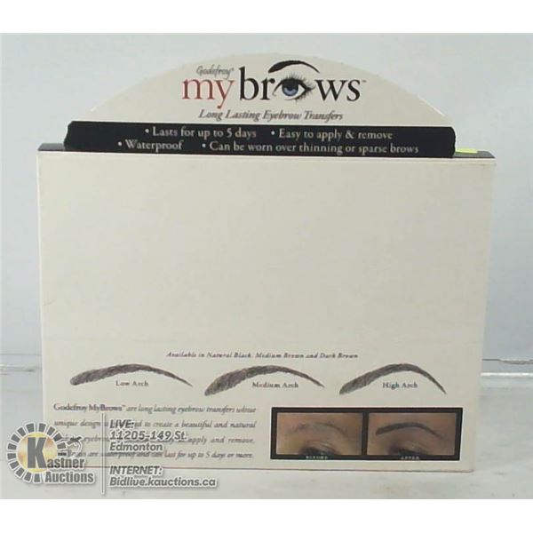 GODEFROY MY BROWS LONG LASTING EYEBROW TRANSFERS.