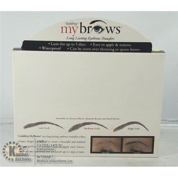GODEFROY MY BROWS LONG LASTING EYEBROW TRANSFERS.