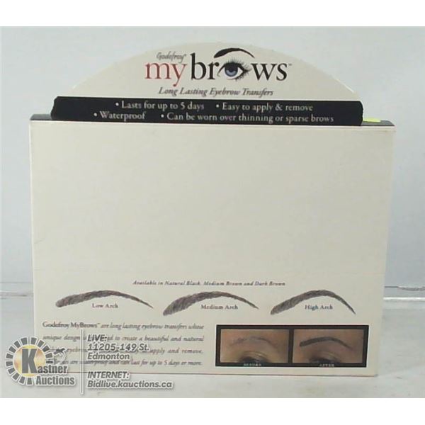 GODEFROY MY BROWS LONG LASTING EYEBROW TRANSFERS.
