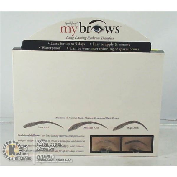 GODEFROY MY BROWS LONG LASTING EYEBROW TRANSFERS.