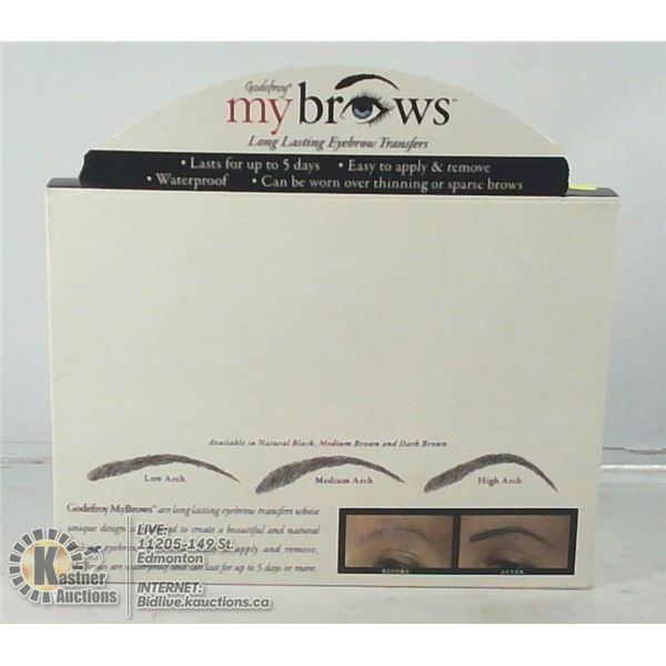 GODEFROY MY BROWS LONG LASTING EYEBROW TRANSFERS.