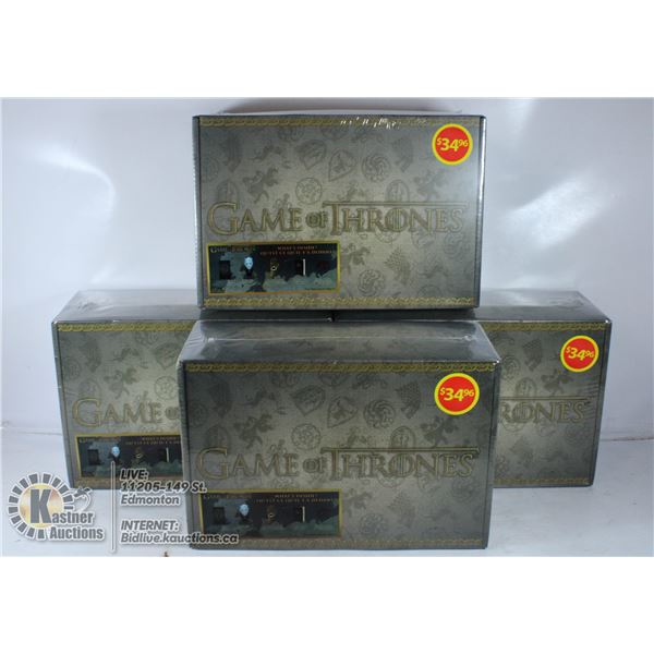 FOUR BOXES OF GAME OF THRONES PACKS, INCLUDES