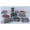 Image 1 : BIN OF NEW AND USED BELT BUCKLES ROCK AND MORE
